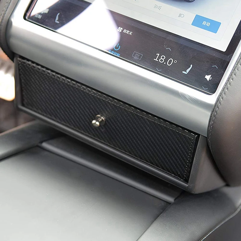 Автомобильная центральная консоль, подходит для ящика Tesla Cubby, коробка для хранения очков, индивидуальная Совместимость с подходящими для Tesla модель X модель S Carbo