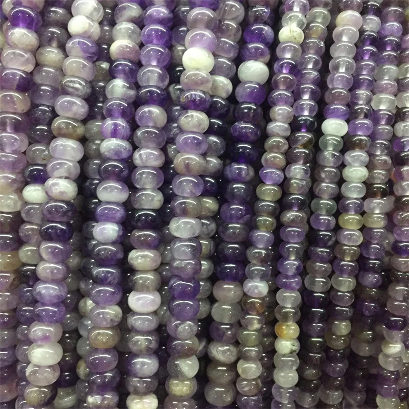

Oval Amethyst Genuine Gemstone Undyed Amythest Jasper 4*6/5*8mm Natural Stone Beads for Necklace Earring Jewelry Making DIY