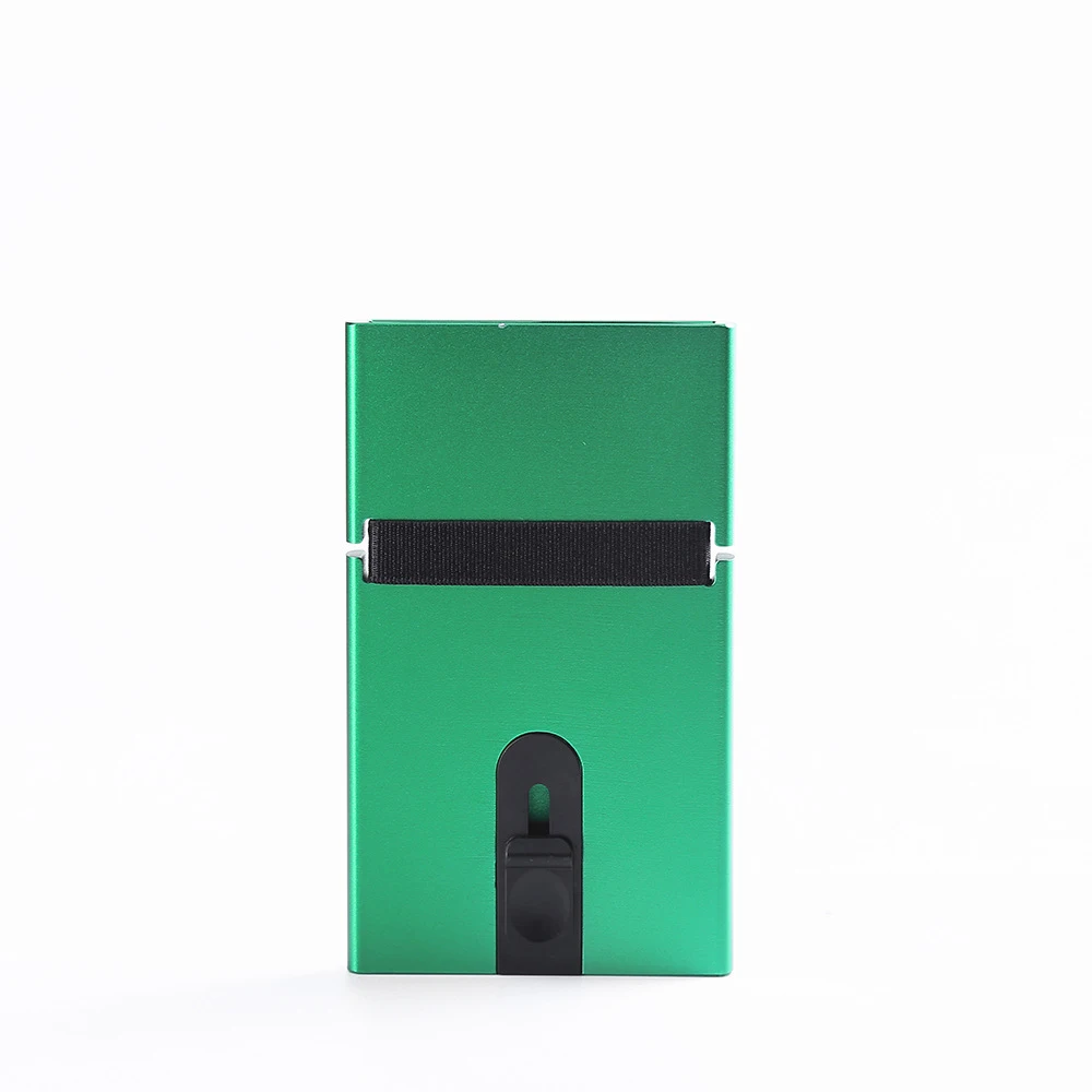 Автоматический эластичный держатель для карт RFID - Цвет: green