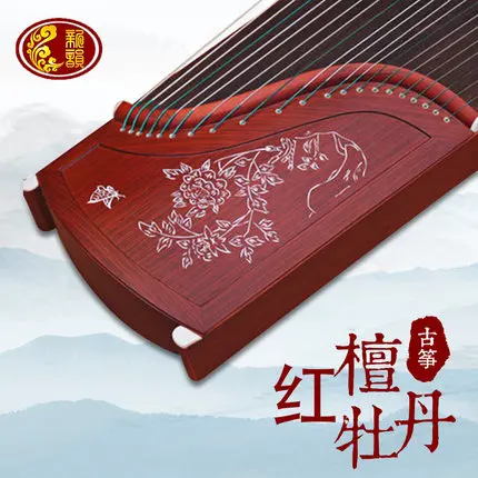 model 3 Профессиональный 21 струнный китайский zither phoebe дерево гучжэн белая сосна твердые деревянные буквы выгравированы Гу Чжэн зитер - Цвет: model 3