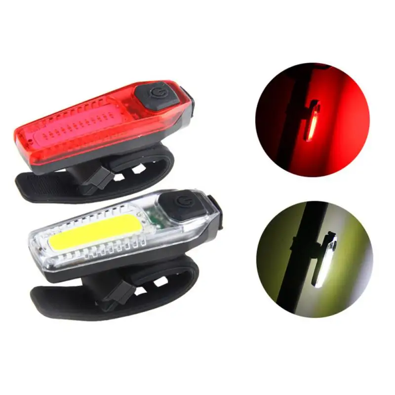 

Bicycle LED Waterproof Taillight USB Charging Night Ride Bike Safety Warning Light Bike Lights Cycling Accessories
