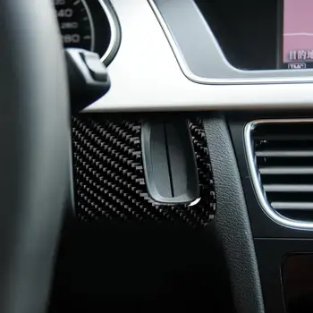 

For audi a4 2009-2016 Carbon Fiber Headlight Switch Buttons Decorative Frame Cover Trim Dashboard Interior Molding Sticker