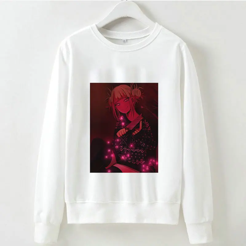 Toga Himiko толстовки Толстовка Осень Зима My Hero Academy аниме с длинными рукавами Kpop Vogue Harajuku Ahegao мультфильм печати женщин