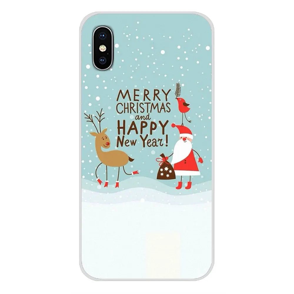 Для huawei G7 G8 P7 P8 P9 P10 P20 P30 Lite Mini Pro P Smart Plus чехол для телефона с Рождеством год Лось снег