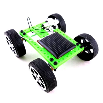 

Mini Solar Powered Kids Toys Educational Gadget DIY Car Kit Hobby Model Science Birthday Gift Funny Children ABS Assembly