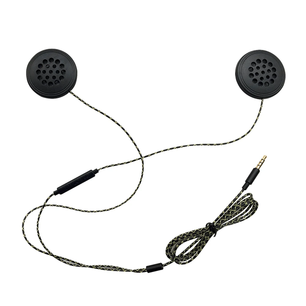 

Wired Headphones Motorbike Intercom Helmet High-quality 3.5mm Music Headset Hands-free with HD Microphone for Motorcycle Rider