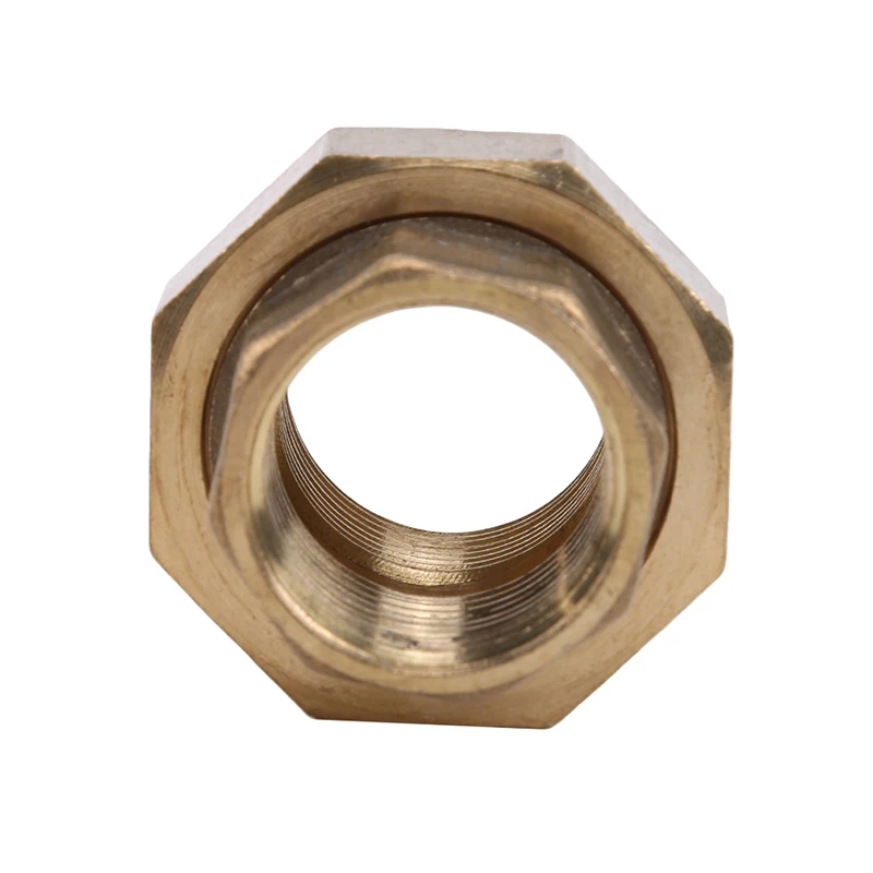 Pure Copper Thickened Female Union Live Wire Joint 4 Points/6 Points/1Inch Brass Pipe Hex Nipple Fitting Quick Adapter