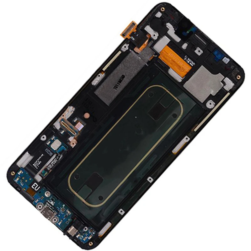 Оригинальный Super AMOLED ЖК дисплей для Samsung Galaxy S6 Edge Plus с рамкой 5 7 дюйма сенсорный