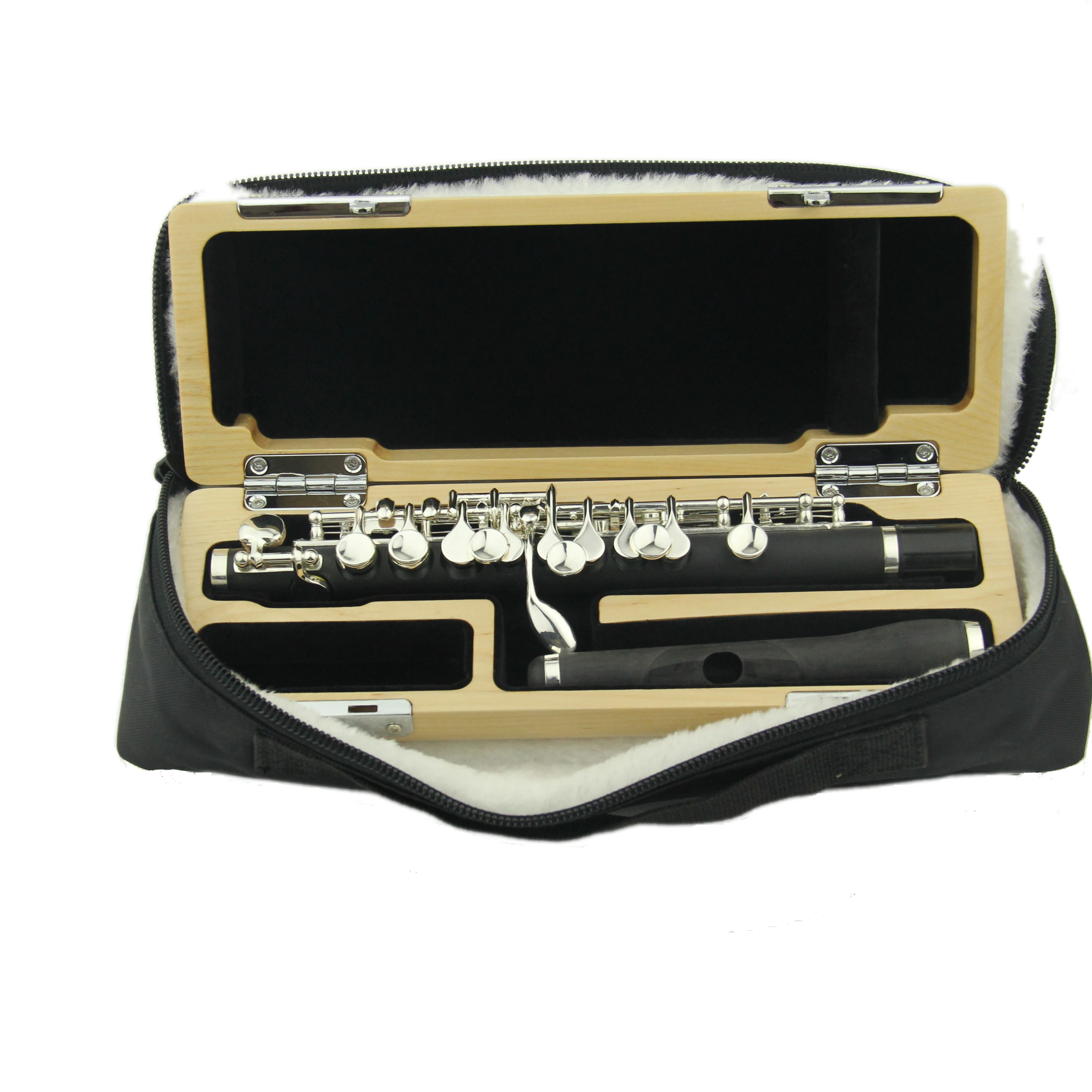 

MORESY Piccolo C Key Cupronickel Half-size Flute Silver Plated Body Material Bakelite