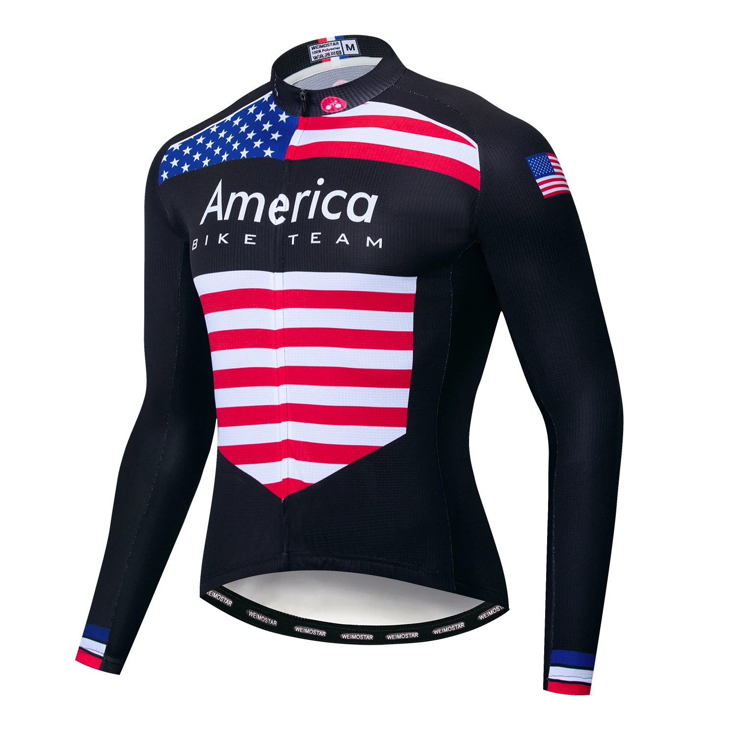 New Men Team Cycling Long Sleeve Tops Bicycle Jersey Racing Clothing Sports Wear 
