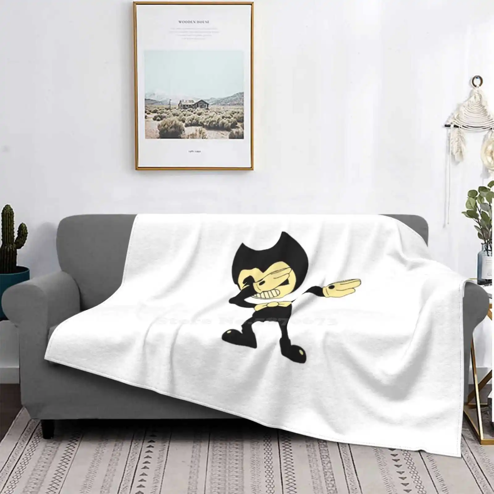 Bendy Dance Best Seller Room Household Flanella Coperta Gioco Puzzle Bambini Strategia Casual Bendy In The Machine Bendy Dance Funny