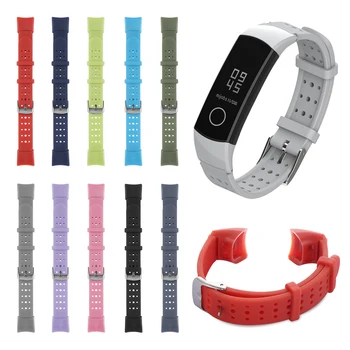 

New Fashion For Huawei Honor Band 5 4 Silicone Watch Band Replacement Bracelet Strap Wristbands Sports Colorful Wristbands 1PC