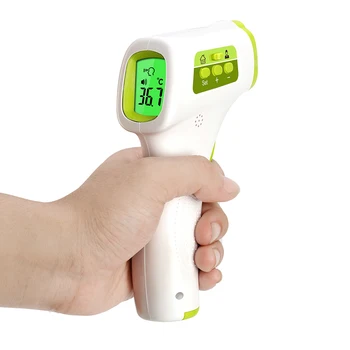 

Hot Sale Digital Infrared Baby Forehead Thermometer LCD Non-Contact IR Forehead Temperature Measurement Tool 1pc