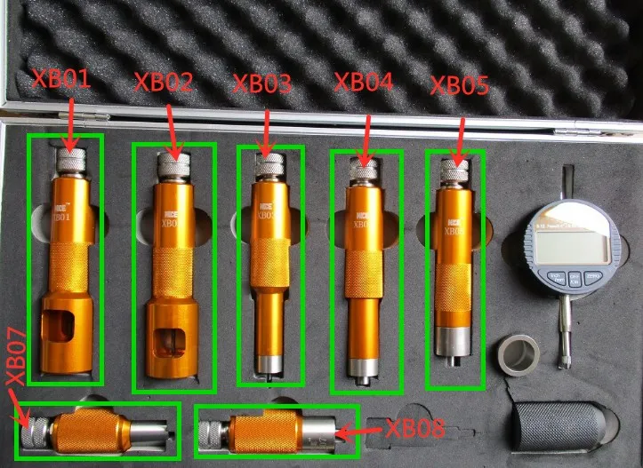 Common Rail Injector Valve Measuring Tool Kit Bossch Densso Diesel Injector Valve Stroke Measuring 1PCS common rail repair tools diesel cylinder measuring tool
