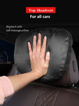 

Top Quality Car Headrest Neck Support Seat / Maybach Design S Class Soft Universal Adjustable Car Pillow Neck Rest Cushion