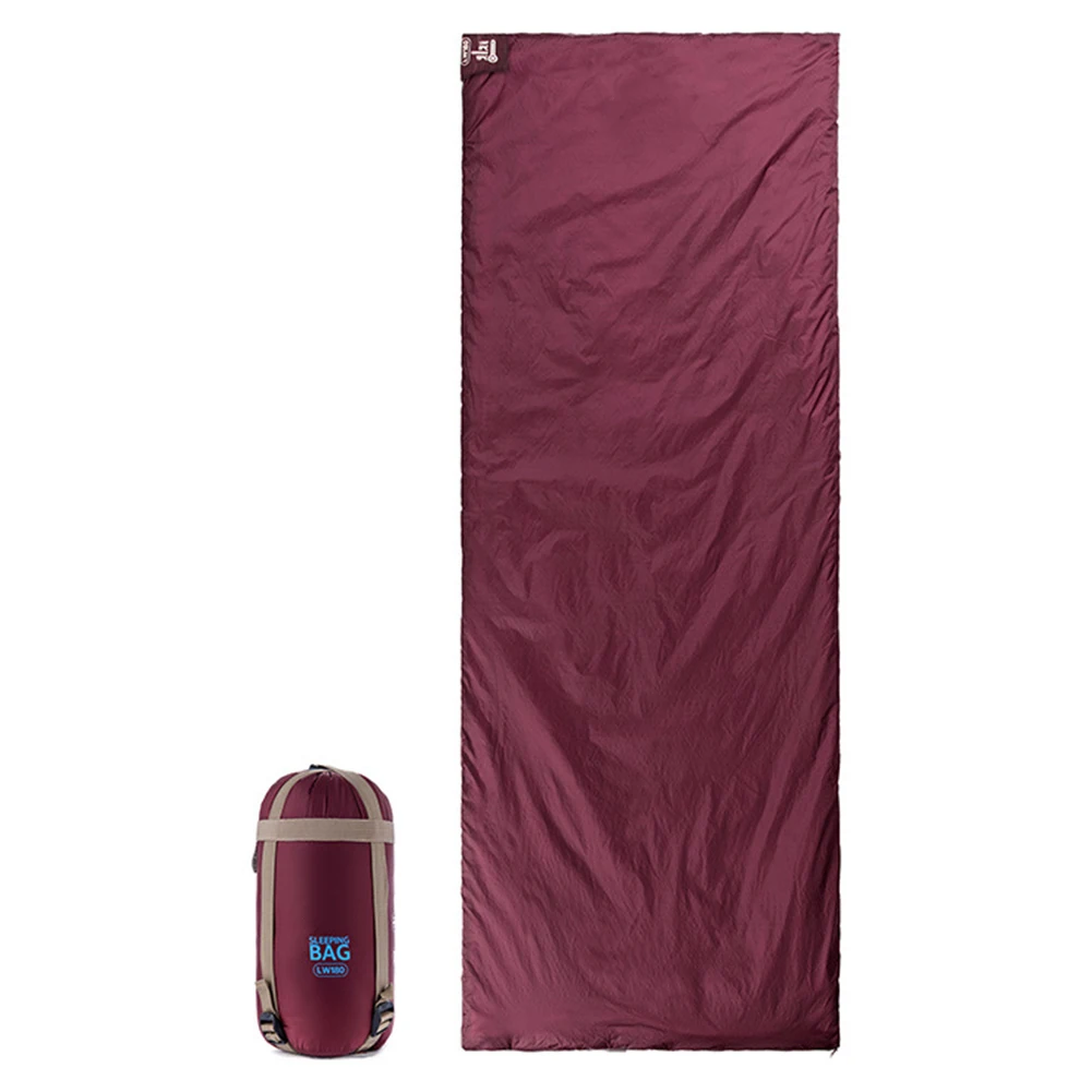 Wine Red Многофункциональный мини-спальный мешок в виде конверта для кемпинга, походов, дома, спальный мешок, прочный ультра-светильник для путешествий - Цвет: Wine Red