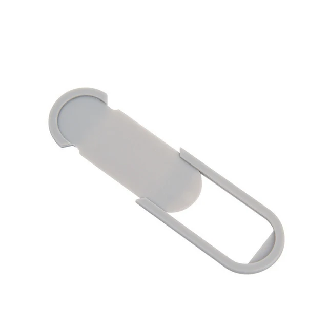 Webcam Cover Slide 2mm Thin Ultra-Thin Plastic Web Camera Cover Laptop Camera Cover Sticker Blocker,Anti Spy Protects Privacy Silver gray