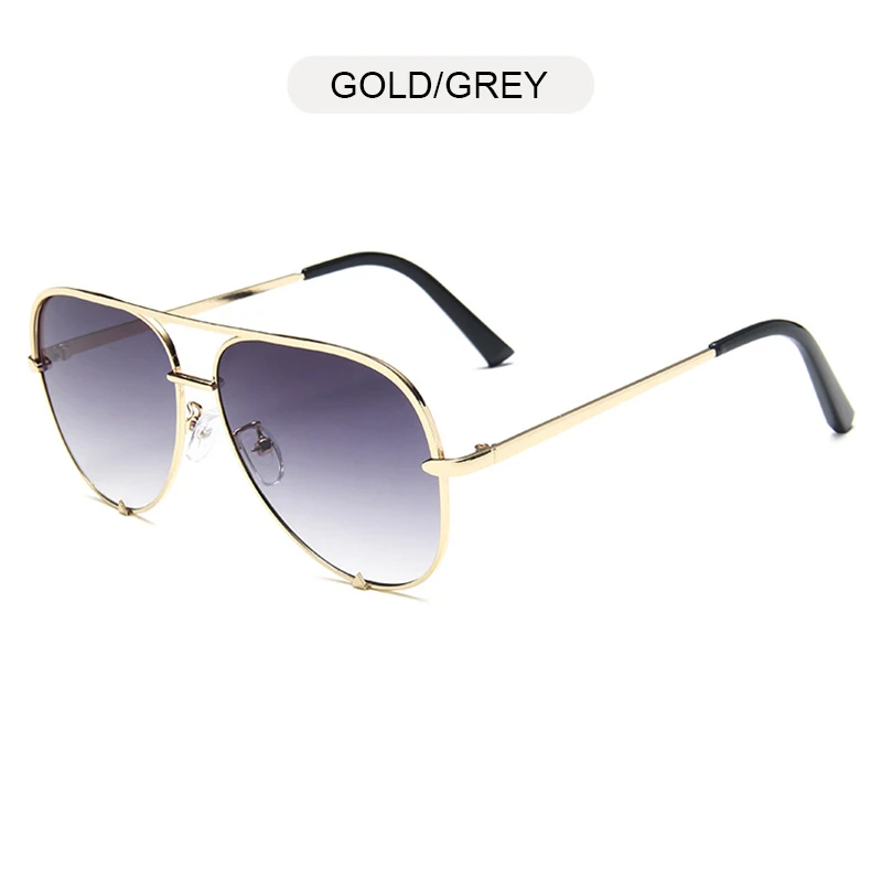 FUQIAN New Classic Metal Aviation Sunglasses Women Fashion Alloy Pilot Sun Glasses Men Gradient Lens Driving Shades Ladies UV400 reader sunglasses Sunglasses