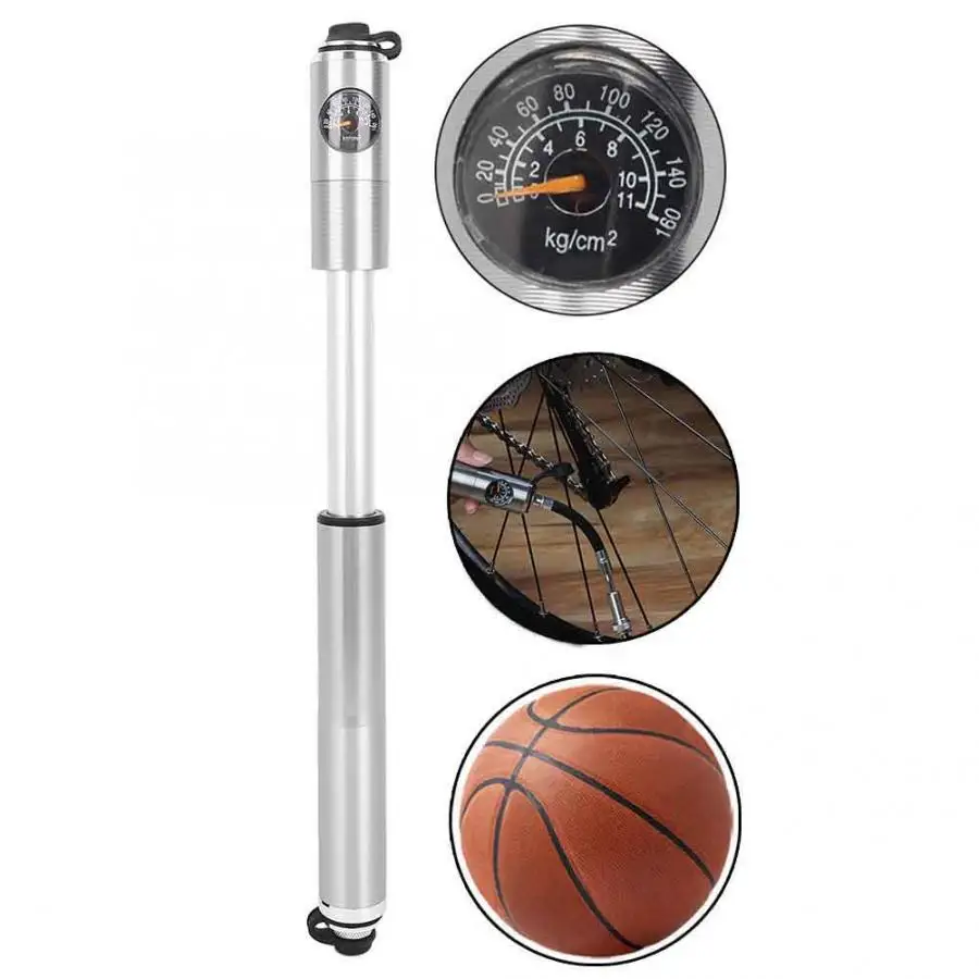 Ultra-ligh Portable Mini Multi-functional Outdoor Aluminum Alloy Bicycle Air Inflator Pump For Mini Bicycle Air Pump