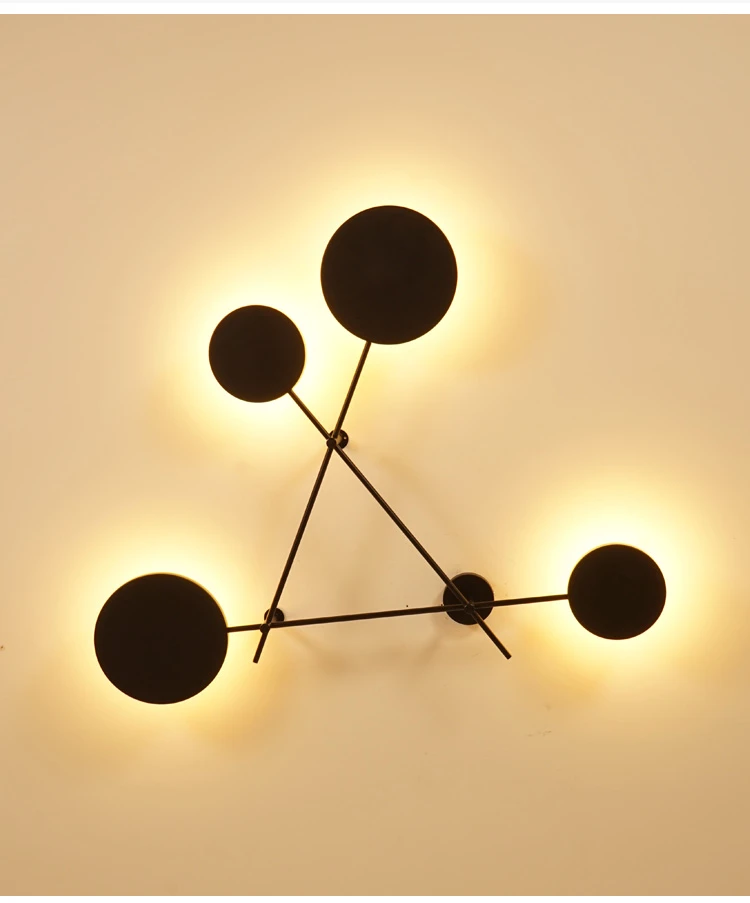 寝室のベッドサイドウォールランプテレビ背景壁ランプ北欧アメリカンクリスタルキャンドルledクリエイティブシンプルな人格照明led Led Indoor Wall Lamps Aliexpress