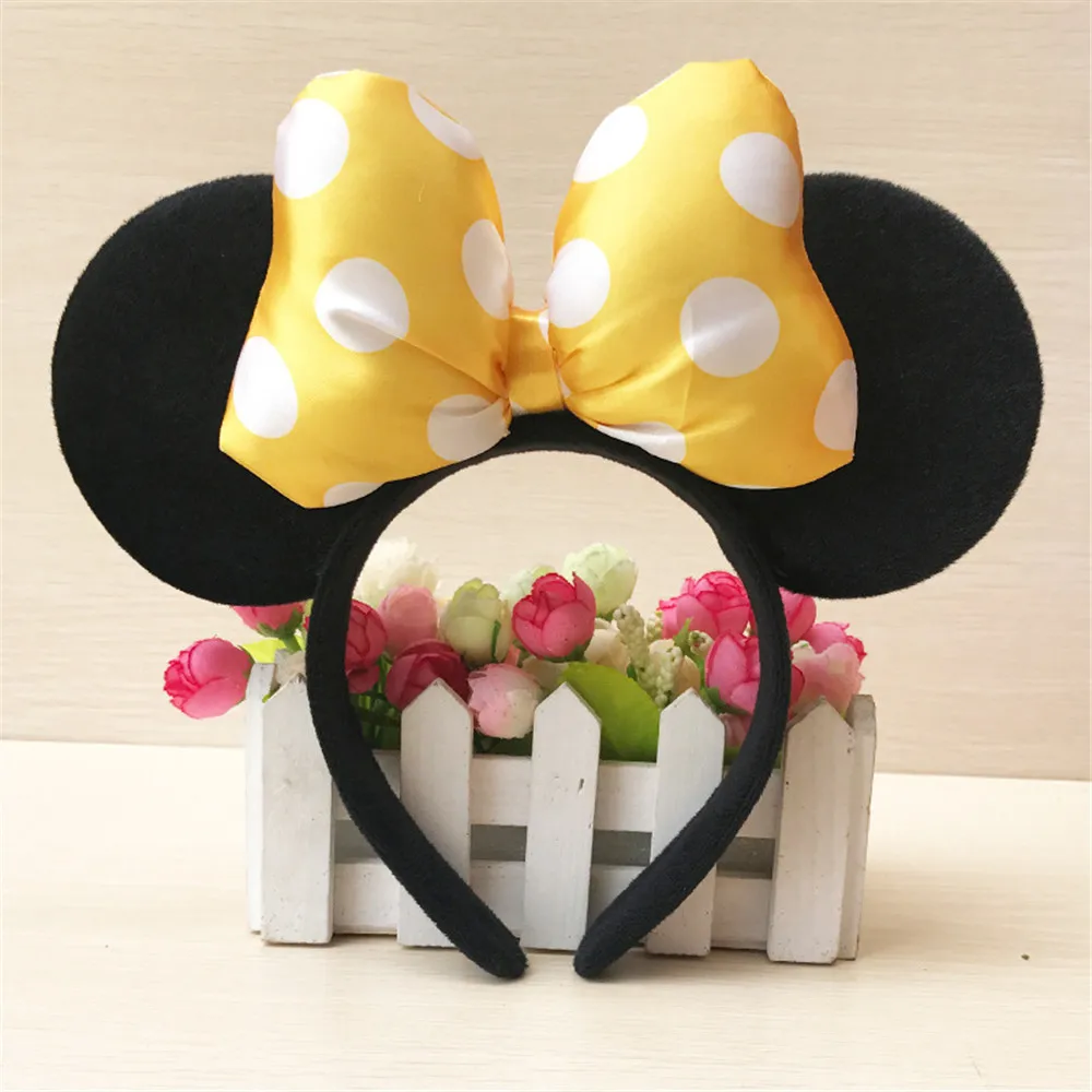 ZAFILLE Lovely Hairbands Minnie Ears Girl Hair Band For Photo Shoot Birthday Party Headwear Photography Girls Hair Accessories baby accessories bag	 Baby Accessories