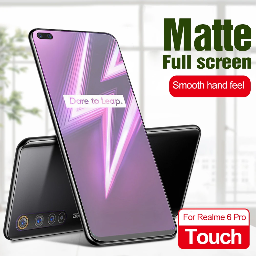 Купить Матовое закаленное стекло 9H для Oppo Realme 6 6i 5 5i 3 Pro защита экрана без отпечатков | Защитные стёкла и плёнки для телефонов (1005001678018981)