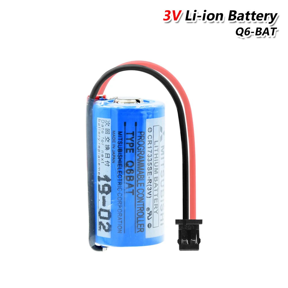 YCDC Q6BAT 3V PLC батарея 1800MAH CR17335SE-R CNC цифровая литиевая батарея с вилкой для сервопривода Системы CNC