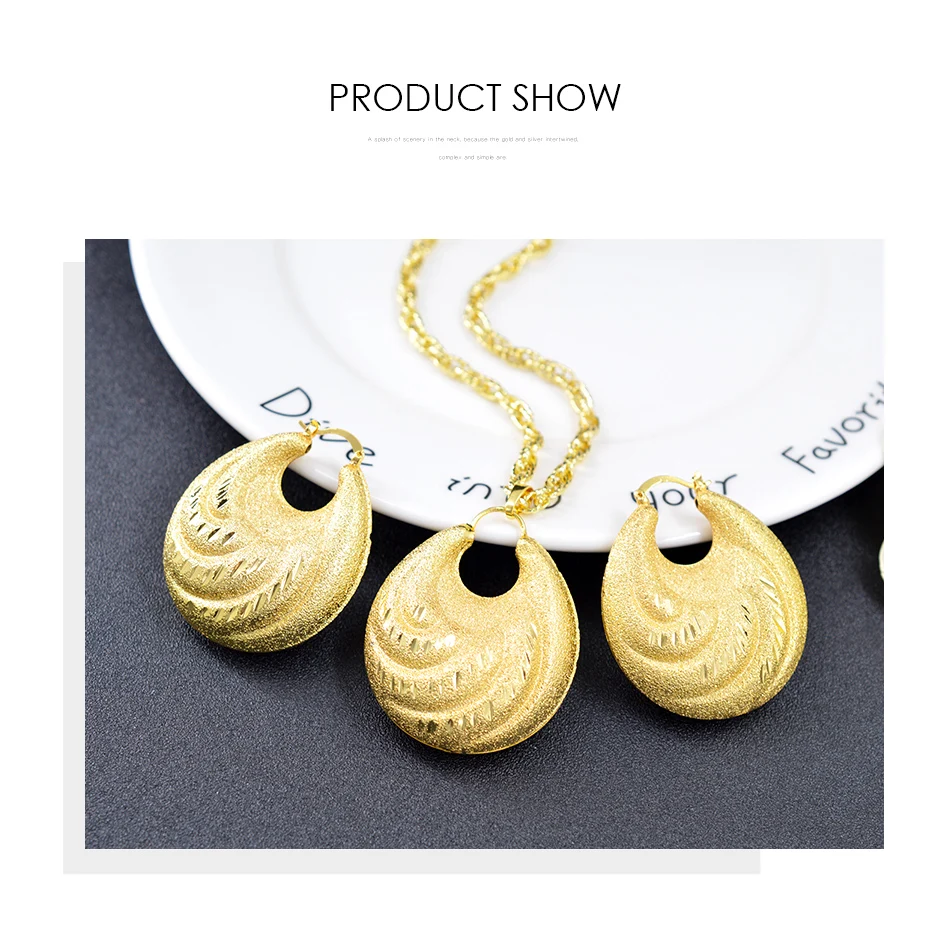 Sunny Jewelry большой набор украшений для женщин колье серьги кулон Романтические круглые ювелирные изделия для вечерние и свадебные