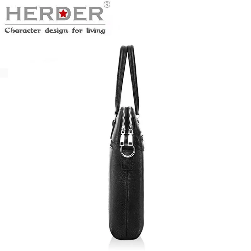 HERDER Горячая Распродажа, Кожаный Модный деловой мужской портфель, кожаная сумка для ноутбука, повседневная мужская сумка, сумка через плечо