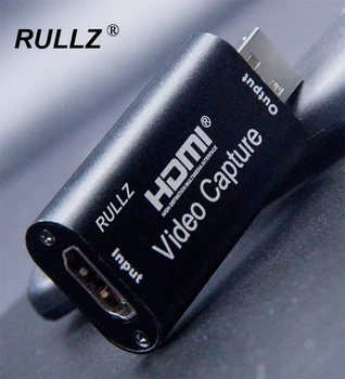 

Rullz 4K USB 2.0 Audio Video Capture Card 1080P HDMI Camera PS4 Game Acquisition Card Video Recorder Live Streaming Box Grabber