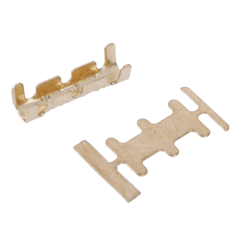 100Pcs Brass Copper 0.5-1.5mm Square Millimeter Crimp Electrical Connector Wire Terminal Kit