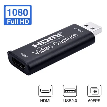 

Mini HDMI USB 2.0 1080P Video Capture Card Video Recorder Streaming Adapter for PS4 Live Streaming Video Recording