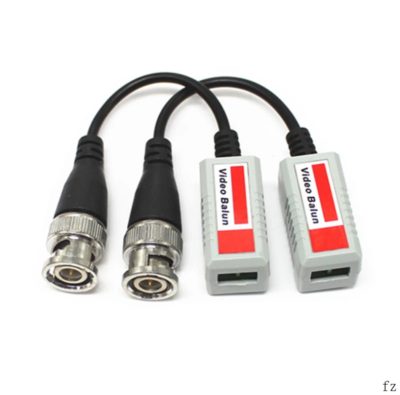 100 пар HD CVI/AHD/TVI Видео Витой BNC CCTV пассивные приемопередатчики UTP Balun BNC Cat5 CCTV UTP для камеры видеонаблюдения