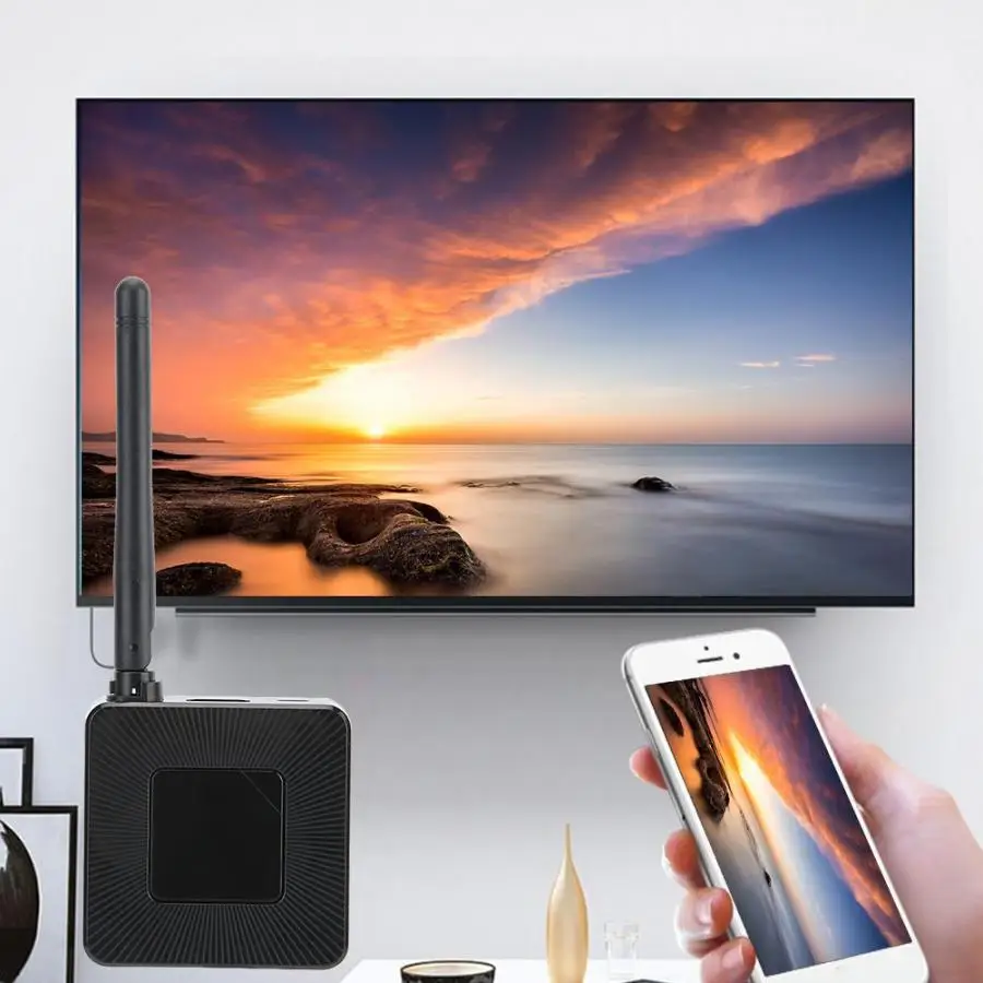 Q4 беспроводной wifi Miracast 1080P HD видео декодирование дисплей ключ для IOS/Android