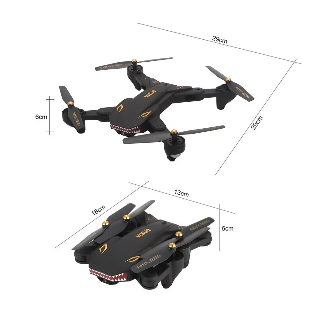 VISUO XS809S RC Дрон игрушки с Wi-Fi FPV широкоугольный 720P камера высота держать складной Безголовый режим один ключ возврат rc Квадрокоптер
