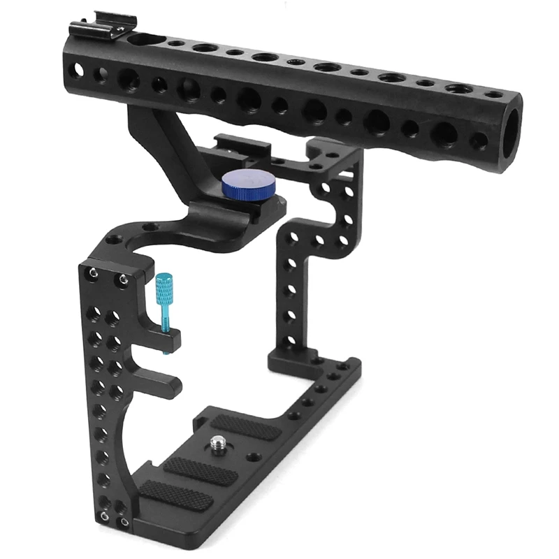 

Professional Camera Cage Slr Stabilizer Protective Case Mount For Panasonic Gh3 / Gh4 With Top Handle Grip Digital Camera Photo