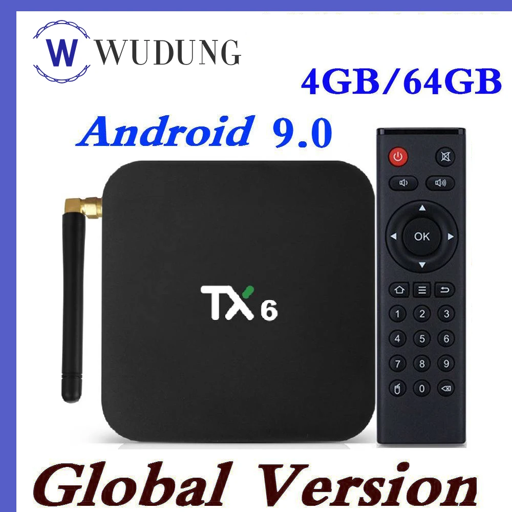 TX6 Android 9 0 ТВ-приставка Allwinner H62G/4 ГБ 16 ГБ/32 ГБ/64 Гб четырехъядерный процессор Skype Google