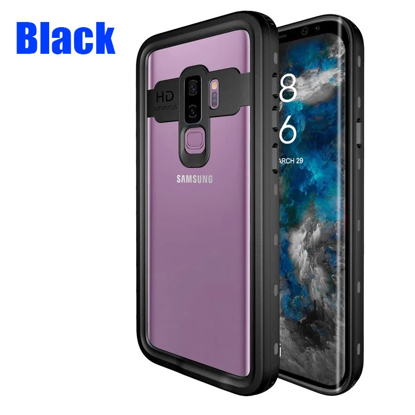Черный Для samsung Galaxy S10 Plus S9 Plus Note 10 8 9 водонепроницаемый чехол Dot Series IP68 для дайвинга под водой PC+ TPU Защитный чехол S901 - Цвет: Черный