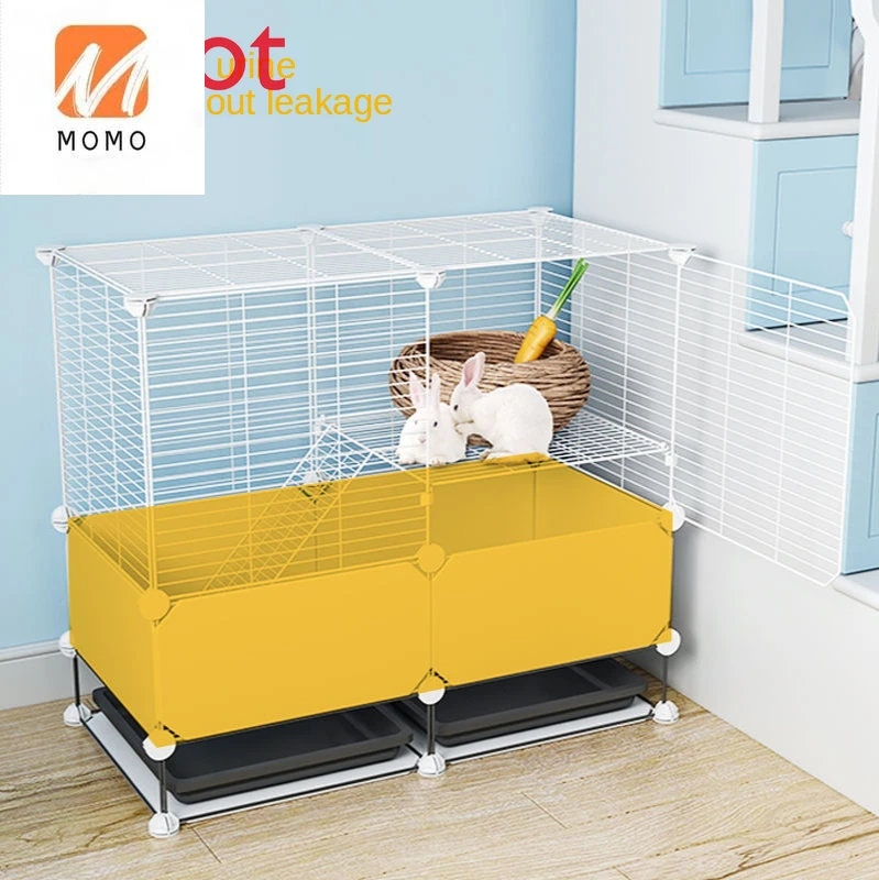 Luxury Rabbit Cage Anti-Spray Urine Household Double-Layer Rabbit Squirrel Supplies Extra Large Nest Indoor Luxury Villa