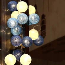 5 м 20 светодиодный Сказочный светильник, гирлянды с шариками на Рождество, Рождество, Хэллоуин, праздник, свадьбу, вечеринку, светильник s светодиодный, украшение, штепсельная вилка европейского стандарта, 220 В, JQ