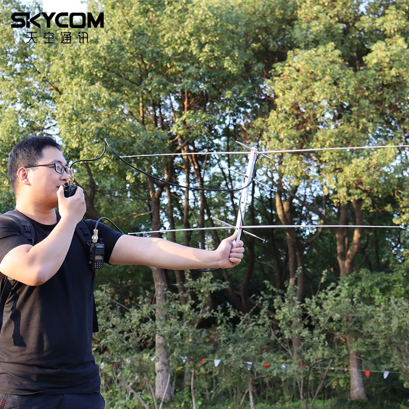 CQHAM BH5HDE U/V Pocket Yagi 15W VHF 76-350Mhz UHF 250-500Mhz UHF 8DB VHF 6DBI