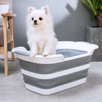

Newborn Baby Folding Bath Tub Big Capacity Tubs Bath Washing Storage Portable Pet Bathtub Bathroom Bucket Silicone Basket Tubs