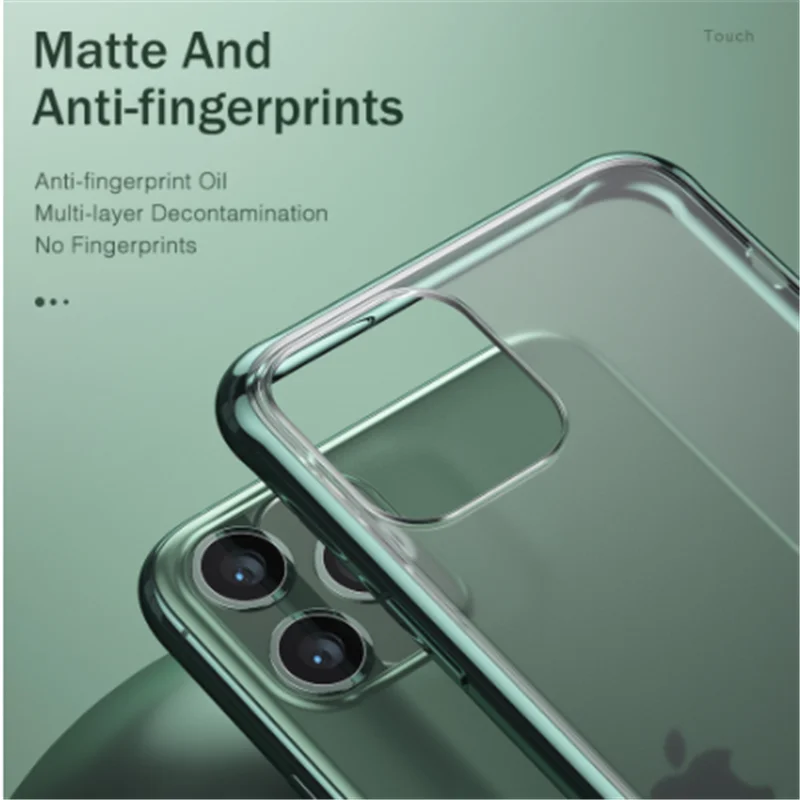 Матовый чехол для телефона для iPhone 6 6S 7 8 Plus X XS Max XR прозрачный для iPhone 11 Pro Max чехол для телефона прозрачный