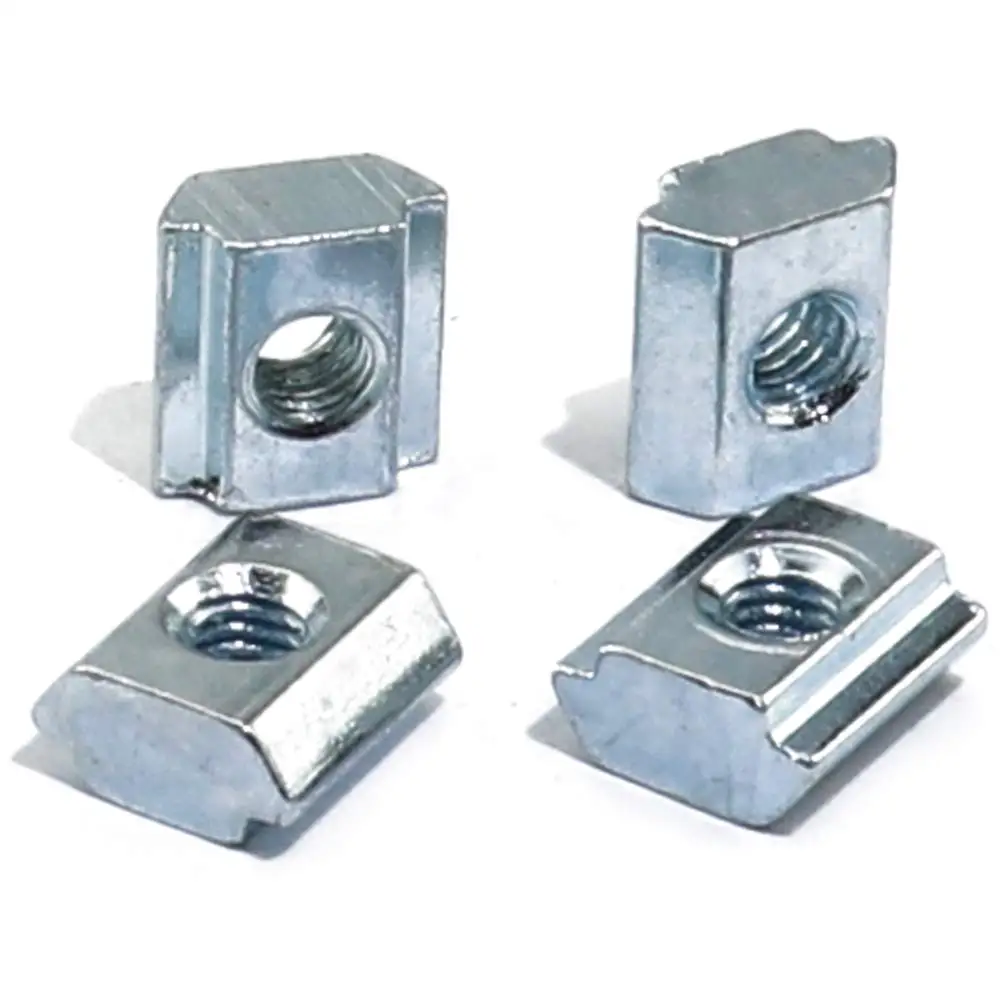 50pcs/lot 20S-M3 Slide in T-Nut M3 Threaded for Series Aluminum Extrusions Profile