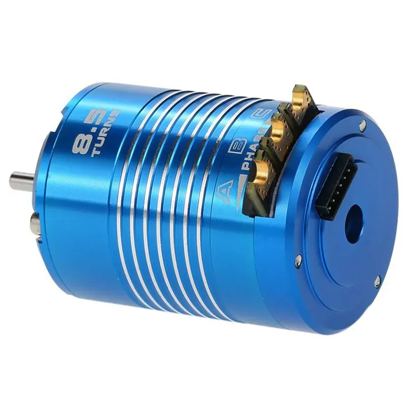 

Hot High Efficiency 540 Sensored Brushless Motor for 1/10 RC Car Blue, 8.5T 4100KV