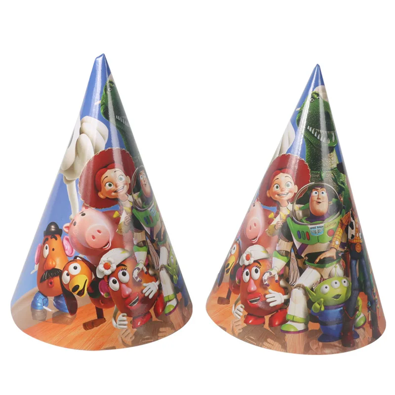 cap-6pcs Disney Toy Story 4 Мальчик Дети украшения для вечеринки, дня рождения бумажные стаканчики и тарелки детский душ для 10 человек Одноразовые столовые принадлежности - Цвет: cap-6pcs