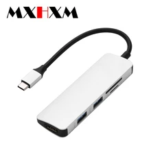 Тип-c к HDMI кард-ридер концентратор конвертер для Apple MacBook устройство для чтения карт SD TF концентратор 3.0f пять в одном