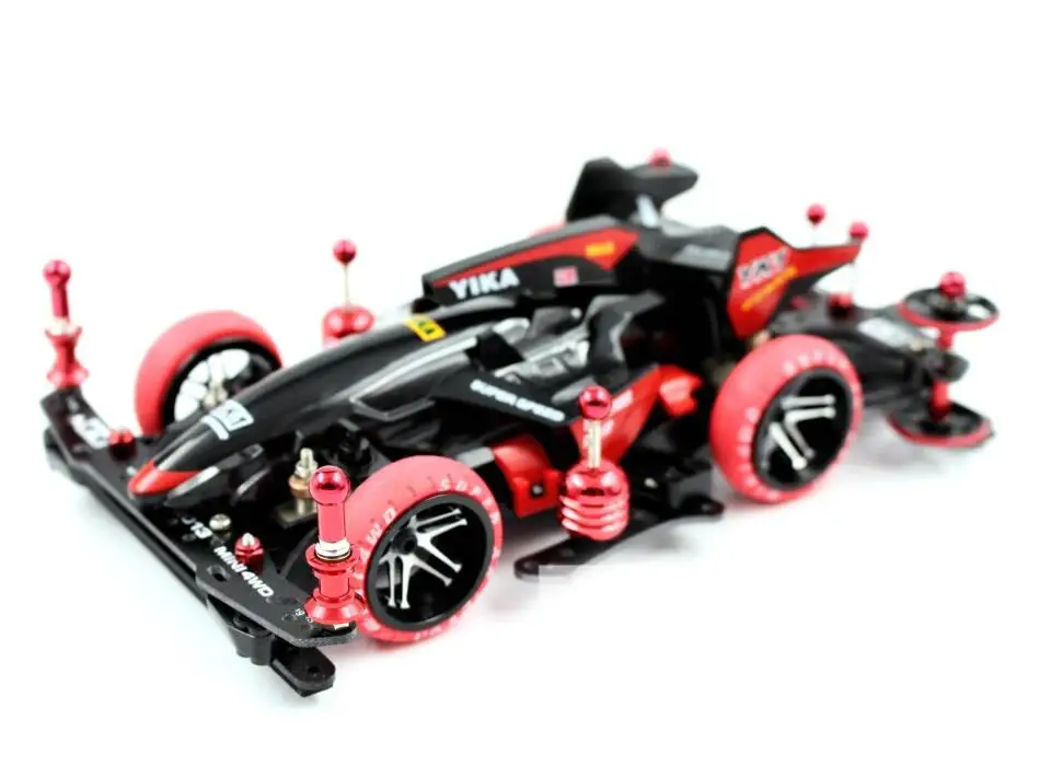 1/32 масштаб YANGKAI мини 4WD модель автомобиля MA шасси YIKA стрельба звезда/Avante кузов автомобиля с алюминиевым обновлением части набор