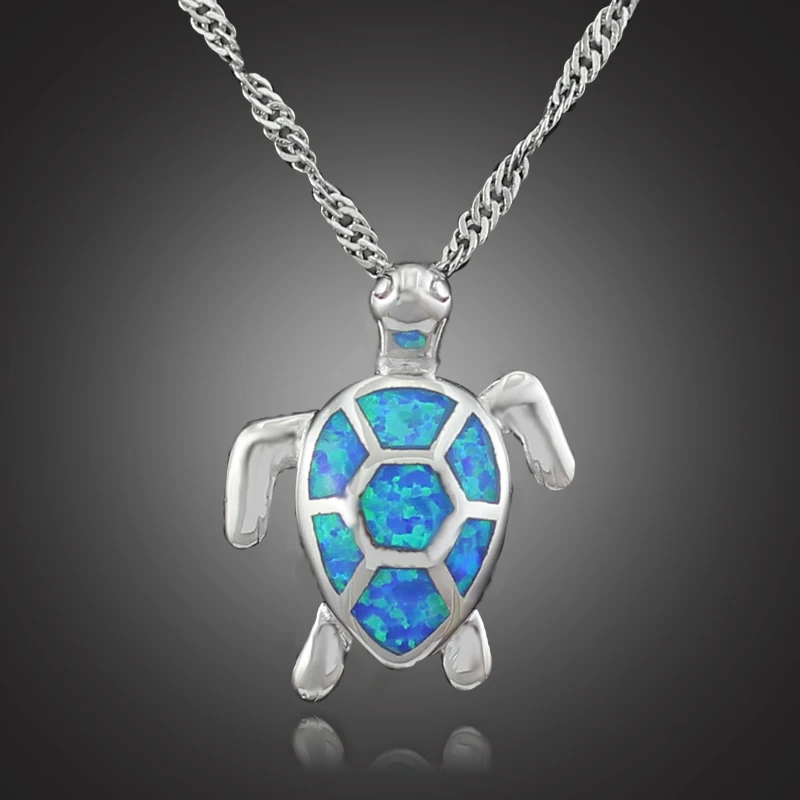 Женское Ожерелье с синим огненным опалом OP408|opal pendant|pendant opalnecklace chain pendant |