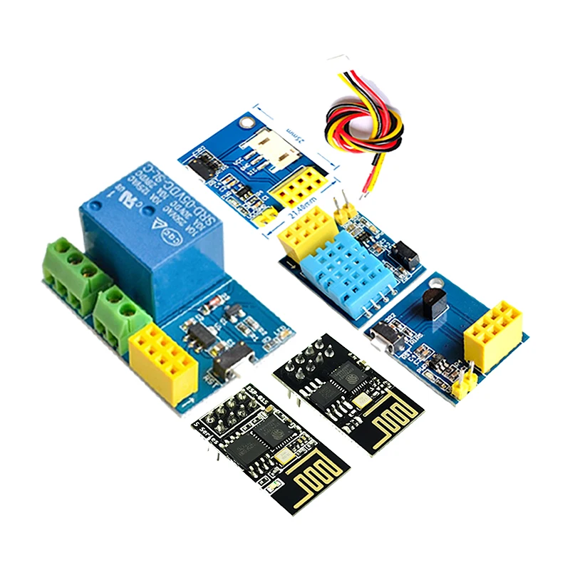 ESP8266 5V WiFi relay module DS18B20 DHT11 RGB LED Controller Things smart home remote control switch phone APP ESP-01S | Электронные